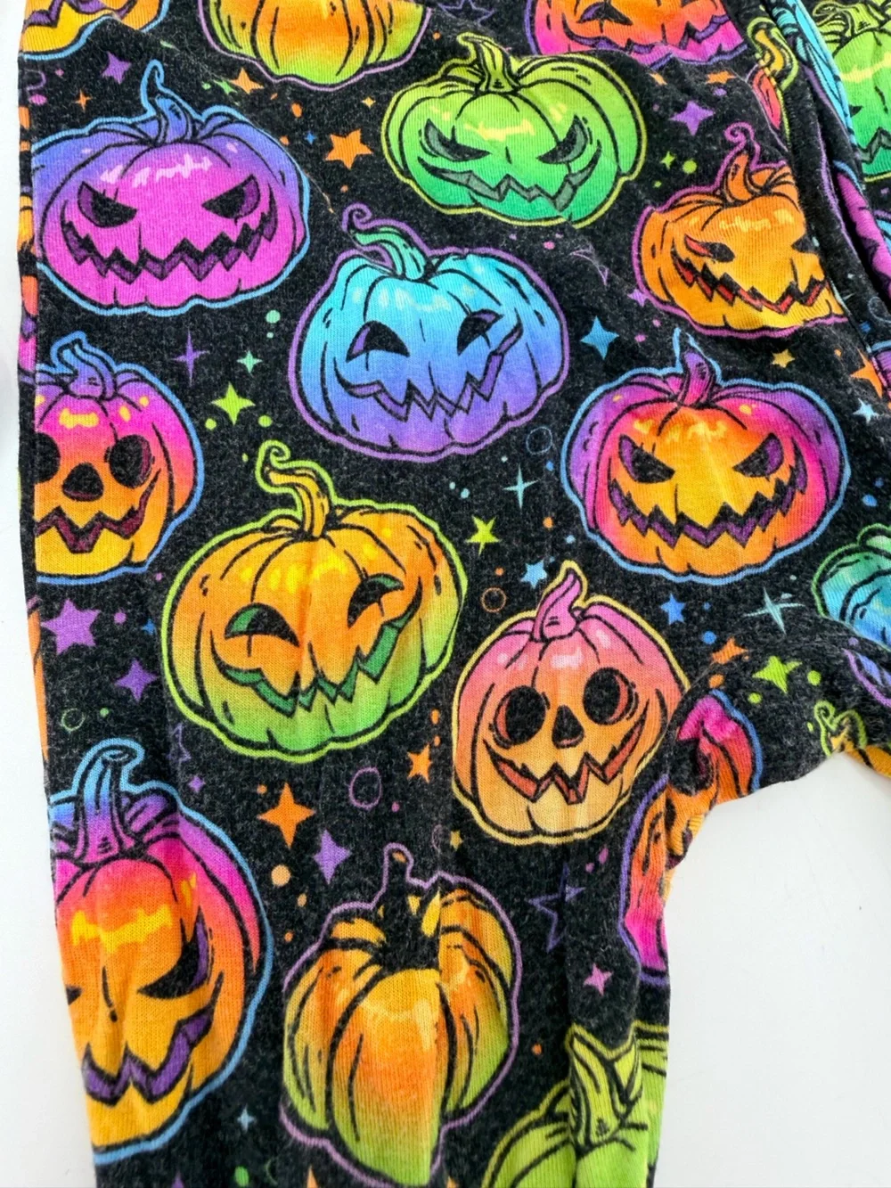 Bums & Roses Halloween Sleeper Pajamas Set of 2 Bats Pumpkins Fall